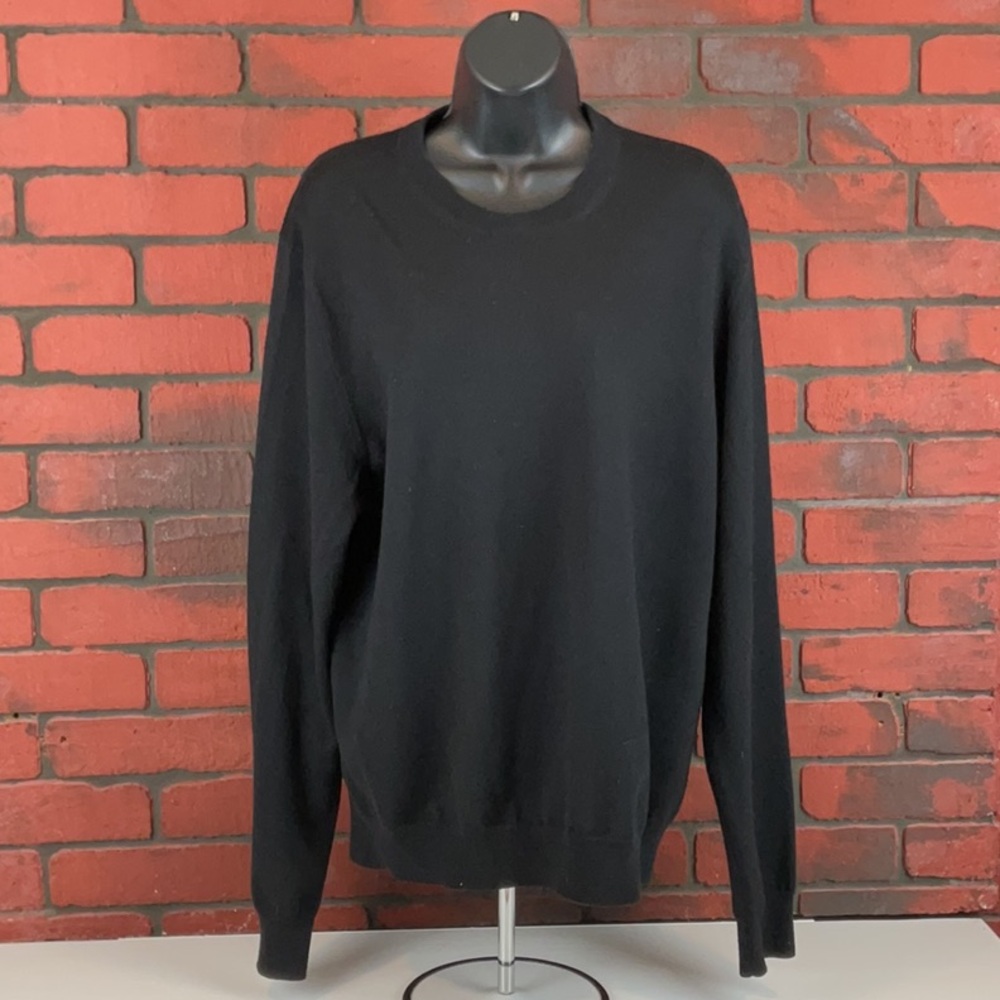 Joseph & Lyman Sweater Womans Large Black Merino Wool